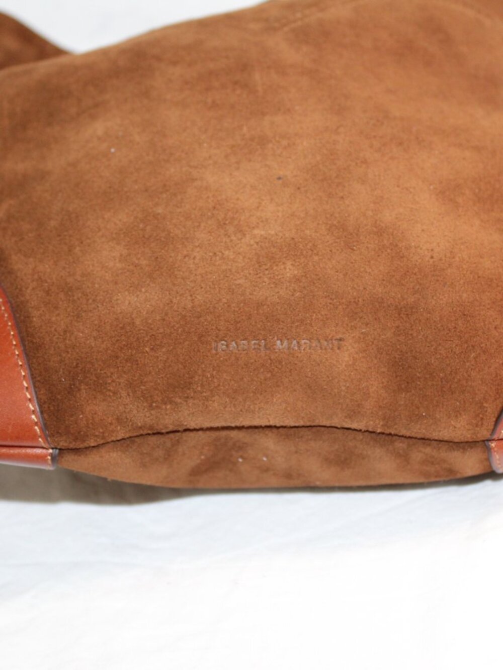 NEW Isabel Marant Tyag Hobo Suede Leather Brown Crossbody Shoulder Bag - Picture 10 of 10